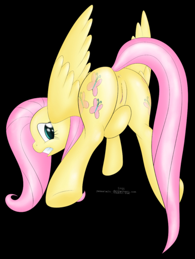 absurd_res alpha_channel anus cutie_mark equid equine feathered_wings feathers female feral fluttershy_(mlp) genitals hi_res horse jameshalt mammal pegasus pussy simple_background solo transparent_background wings yellow_body yellow_feathers // 2982x3954 // 3.8MB