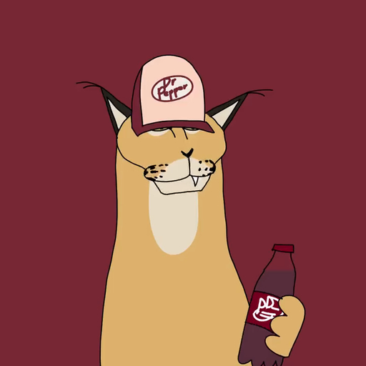 1:1 2022 2d_animation animated anthro apehoie baseball_cap beverage beverage_can blinking blue_background bottle brown_background caracal caracal_(genus) clothing domestic_cat energy_drink english_text fangs felid feline felis fur green_background group hat headgear headwear humor logo looking_at_viewer male mammal meme music narrowed_eyes open_mouth open_smile orange_background plastic_bottle red_background root_beer short_playtime simple_background smile soda sound sound_warning text text_on_clothing text_on_hat text_on_headwear tongue voice_acted webm whiskers // 720x720, 8.9s // 482.5KB