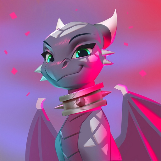 1:1 2020 activision collar cynder dragon female feral horn looking_at_viewer miles_df smile solo spiked_collar spikes spyro_the_dragon video_games wings // 700x700 // 392KB