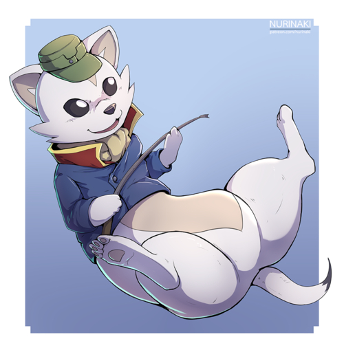 2018 4_toes barefoot bottomless clothed clothing feet fur jacket male mammal mustela mustelid musteline nurinaki pawpads pink_pawpads riding_crop rommel_(gundam_build_divers) semi-anthro soles solo spread_legs spreading stoat thick_thighs toes topwear true_musteline whip white_body white_fur // 977x1000 // 495.5KB