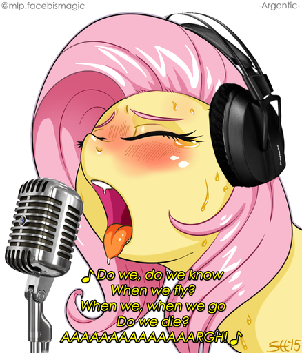 ahegao blush bodily_fluids dripping drooling edit english_text equid equine eyebrows eyes_closed female fluttershy_(mlp) friendship_is_magic hair hasbro headphones horse looking_pleasured lyrics mammal meme microphone my_little_pony pink_hair pony raised_inner_eyebrows saliva saliva_drip simple_background singing solo song_lyrics sorc suggestive sweat system_of_a_down text wings // 836x977 // 525.5KB