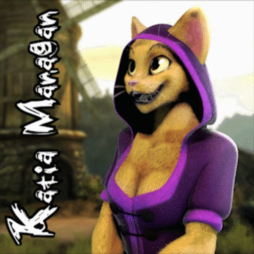 1:1 2011 3d_(artwork) 3d_animation animated anthro bouncing bouncing_breasts breasts cleavage clothed clothing digital_media_(artwork) felid female katia_managan khajiit low_res mammal open_mouth short_playtime solo video_games webcomic webcomic_character whiskers yellow_eyes zorryn // 300x300 // 680.2KB