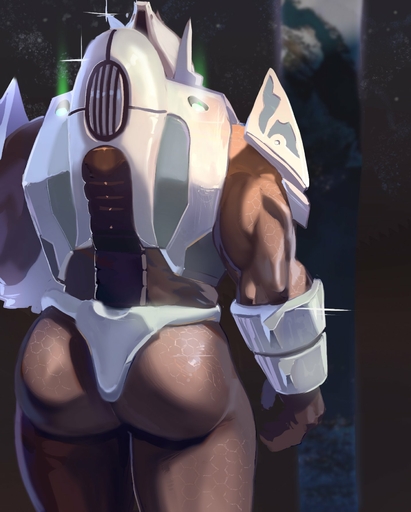 2020 alien armor big_butt butt fluffedwings halo_(series) hi_res humanoid male microsoft muscular muscular_humanoid muscular_male not_furry rear_view sangheili solo space spacescape standing triceps video_games xbox_game_studios // 1432x1782 // 204.2KB