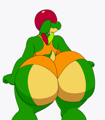 animated anthro appletun big_butt butt clothed clothing female hi_res huge_butt pokemon_(species) shaking_butt short_playtime simple_background solo tansau video_games white_background // 1138x1300 // 399.0KB