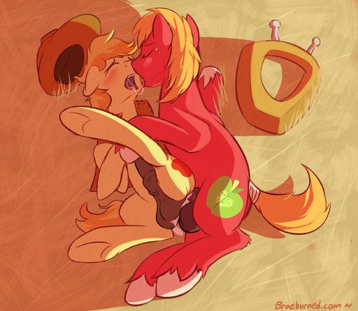 2013 anal anal_penetration animal_genitalia animal_penis balls balls_deep balls_touching big_macintosh_(mlp) blush bodily_fluids braeburn_(mlp) braeburned clothing cousins cowboy_hat cum cum_in_ass cum_inside cum_on_balls cutie_mark deep_penetration digital_media_(artwork) duo earth_pony english_text equid equine equine_penis erection eyes_closed feral feral_on_feral feral_penetrated feral_penetrating feral_penetrating_feral fetlocks freckles from_behind_position fur genital_fluids genitals hair hat hay headgear headwear hi_res hooves horse incest_(lore) kissing legs_up looking_back lying male malemale male_penetrated male_penetrating male_penetrating_male mammal multicolored_hair nude on_side open_mouth orange_hair orgasm penetration penile penile_penetration penis penis_in_ass plow_yoke pony red_body red_fur saliva saliva_string sex shaded spread_legs spreading text tongue tongue_out topwear two_tone_hair vein veiny_penis vest yellow_body yellow_fur // 2696x2342 // 6.4MB