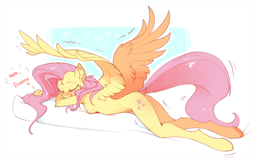 2018 anthro anthrofied blush bodily_fluids breasts butt cutie_mark dialogue digital_media_(artwork) dock english_text equid equine eyes_closed feathered_wings feathers female fluttershy_(mlp) genital_fluids hair hioshiru horse long_hair mammal pegasus pink_hair pussy_juice sleeping solo text wet_dream wings // 1280x803 // 705.9KB