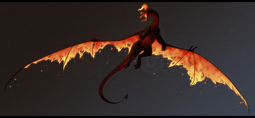 2019 ambiguous_gender black_bars claws dragon feral flying grey_background hi_res horn membrane_(anatomy) membranous_wings open_mouth scalie simple_background sinistereternity solo teeth tongue western_dragon wings // 2200x1021 // 2.8MB