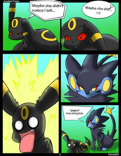 comic dialogue eeveelution english_text fan_character fangs felid female feral generation_2_pokemon generation_4_pokemon kuroodod kuroodod_(fursona) luxray male mammal pokemon_(species) tess_the_luxray text umbreon video_games // 612x792 // 351.7KB
