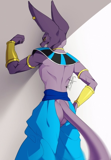 anthro armband baggy_pants beerus biceps big_ears bottomwear bracelet butt butt_pose claws clothed clothing domestic_cat dragon_ball dragon_ball_super ear_piercing fangs felid feline felis fist flexing grin hairless hairless_cat hazakyaracely hi_res jewelry long_ears looking_at_viewer looking_back male mammal mostly_nude muscular muscular_anthro muscular_male narrowed_eyes pants piercing portrait pose presenting presenting_hindquarters rear_view sharp_claws sharp_teeth smile solo sphynx_(cat) squint standing teeth three-quarter_portrait topless yellow_eyes // 887x1280 // 121.8KB