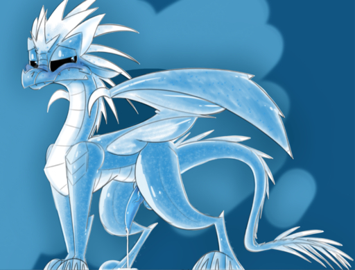 anonymous_artist balls blush bodily_fluids cum cum_drip dragon dripping erection feral genital_fluids genitals hi_res horn icewing_(wof) male penis scalie simple_background solo western_dragon wings wings_of_fire winter_(wof) // 2000x1521 // 2.6MB