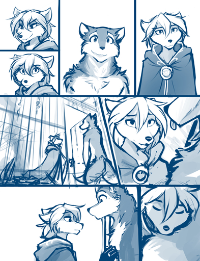 2021 anthro blue_and_white bone brutus_(twokinds) cage canid canine canis chain cloak clothing clovis_(twokinds) comic conditional_dnp death dungeon duo eyes_closed fire fox group hug hybrid inside male mammal monochrome open_mouth prison ring robe sketch smile standing teeth tom_fischbach tongue tongue_out twokinds webcomic webcomic_character wide_eyed wolf // 825x1075 // 630.2KB