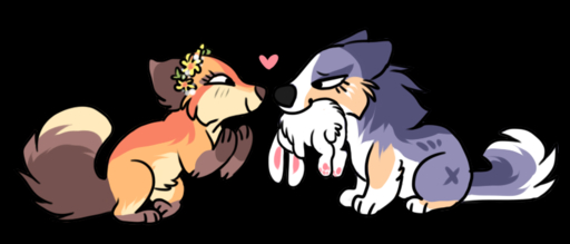 <3 affectionate alpha_channel black_nose brown_ears brown_nose brown_tail canid canine canis cheek_markings chibi death duo ears_back eye_contact eye_markings eyelashes female femalefemale feral flower flower_crown fluffy fluffy_tail fox full-length_portrait fur gift half-closed_eyes happy holding_animal holding_body holding_in_mouth jenna_(jenafterdark) looking_at_another love mammal markings mouth_hold narrowed_eyes neck_tuft nekoshiba orange_body orange_fur pivoted_ears plant portrait prey purple_body purple_fur romantic_couple side_view simple_background smile tan_body tan_fur tuft white_body white_fur wolf x_marking // 795x340 // 127.4KB