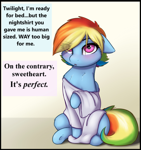 2016 absurd_res black_border blue_body blue_feathers blue_fur blush border dialogue english_text equid equine feathered_wings feathers female feral friendship_is_magic fur hair hasbro hi_res horse magic mammal multicolored_hair my_little_pony pegasus pudgeruffian rainbow_dash_(mlp) rainbow_hair solo text unseen_character wings // 2400x2550 // 2.3MB