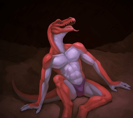 2017 abs anthro biceps biped bulge claws clothed clothing digital_media_(artwork) hi_res klongi lizard looking_at_viewer male muscular muscular_anthro muscular_male open_mouth pecs pose red_body red_scales reptile scales scalie simple_background sitting solo teeth tongue tongue_out topless underwear // 2199x1945 // 173KB