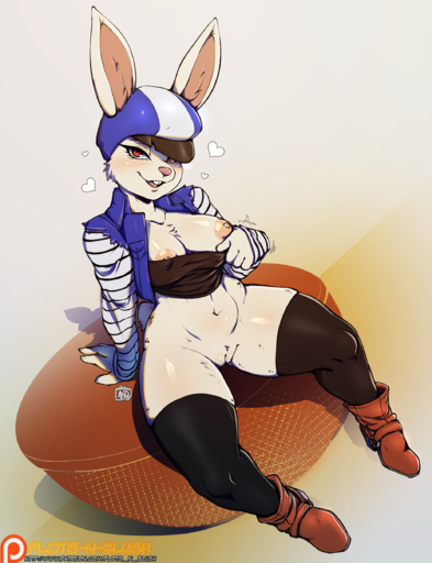 2018 <3 absurd_res android_18 anthro areola avante92 blush breasts buckteeth clothed clothing cosplay digital_media_(artwork) female genitals hi_res lagomorph legwear leporid looking_at_viewer mammal nipples open_mouth pussy rabbit red_eyes signature solo sorrel spread_legs spreading teeth thick_thighs thigh_highs undressing // 1856x2419 // 2.3MB