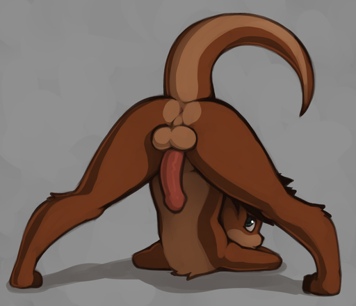 anus ass_up balls big_balls big_penis brown_body brown_fur brown_hair butt curvy_figure digitigrade fur genitals green_eyes grey_background hair humanoid humanoid_genitalia humanoid_penis jack-o'_crouch_pose jackochallenge keith looking_at_viewer looking_back lutrine male mammal marsminer multicolored_body multicolored_fur mustelid penis presenting presenting_hindquarters raised_tail shaded shaded_color shaded_sketch simple_background solo two_tone_body two_tone_fur // 1135x973 // 321.0KB