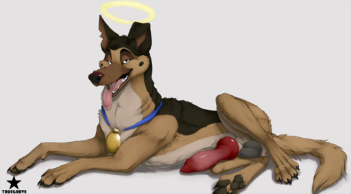 2019 4_toes all_dogs_go_to_heaven anatomically_correct anatomically_correct_genitalia anatomically_correct_penis animal_genitalia animal_penis balls black_body black_fur brown_body brown_fur brown_nose canid canine canine_penis canis charlie_barkin claws domestic_dog don_bluth erection eyebrows feet feral fur genitals german_shepherd grey_body grey_fur herding_dog hi_res knot looking_at_viewer lying male mammal multicolored_body multicolored_fur on_side pastoral_dog pawpads paws penis presenting red_penis simple_background smile soles solo teeth toe_claws toes tongue tongue_out truegrave9 // 2700x1490 // 1.5MB