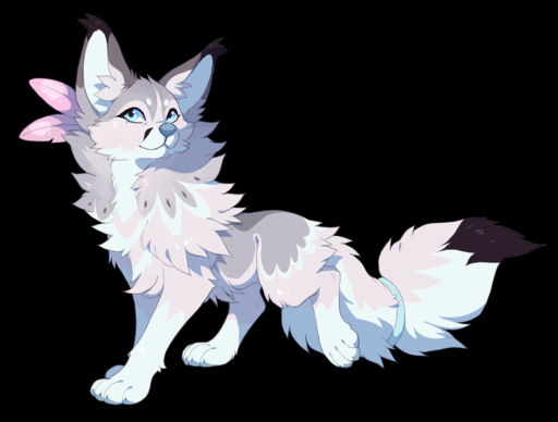 alpha_channel ambiguous_gender blue_eyes border canid canine feral fluffy fluffy_tail fox fur grey_body grey_fur grey_nose hindpaw hioshiru mammal nude paws quadruped simple_background solo standing transparent_background transparent_border white_body white_fur // 1142x866 // 345.1KB
