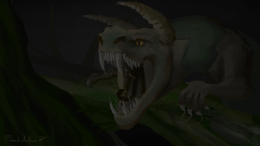 16:9 2019 4k absurd_res ambiguous_gender claws digital_media_(artwork) dragon feral floverale-hellewen hi_res open_mouth solo teeth tongue // 3840x2160 // 3.7MB