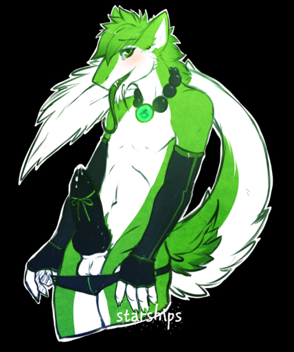 2014 alpha_channel anthro arm_warmers armwear backsack balls blush bodily_fluids clothed clothing collar crossdressing cum cum_on_penis english_text erection fur genital_fluids genitals green_body green_eyes green_fur hi_res knot long_tongue looking_at_viewer male mammal panties penis sergal solo starships text thong tongue underwear vox watermark // 1501x1795 // 1.4MB