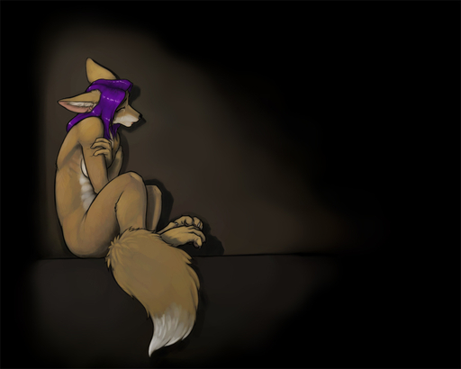 5:4 anthro bodily_fluids canid canine crying depressing depression female fox geena_gonorah ipoke mammal nude sad solo tears wounded // 900x720 // 153.1KB