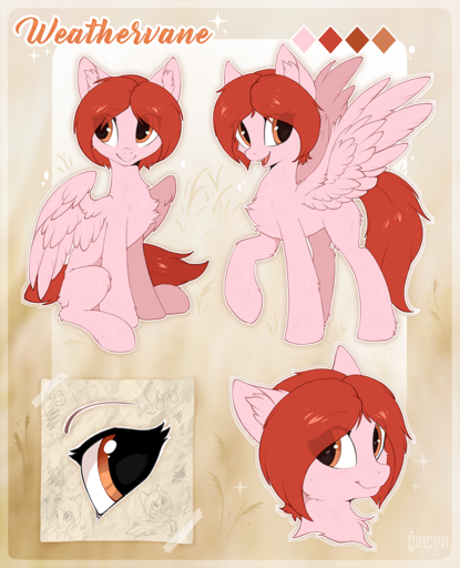 2018 brown_eyes digital_media_(artwork) equid equine fan_character feathered_wings feathers female feral fur hi_res hioshiru horse mammal model_sheet open_mouth pegasus pink_body pink_feathers pink_fur smile solo tongue wings // 1037x1280 // 1.1MB