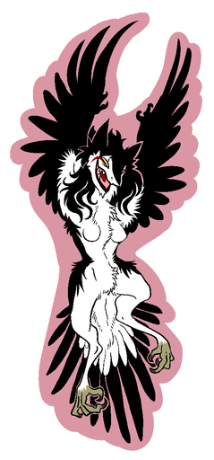 breasts claws digitigrade feathered_wings feathers female mammal mick39 open_mouth rain_silves sergal solo wide_hips wings // 551x1181 // 304.6KB