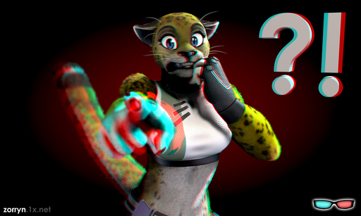 3d_(artwork) 5:3 ? ?! anaglyph anthro big_eyes biped black_lips black_nose blue_eyes clothing crop_top digital_media_(artwork) exclamation_point felid female finger_to_mouth fingerless_gloves fur gesture gloves gradient_background hand_on_face handwear lips looking_at_viewer mammal multicolored_body multicolored_fur pantherine perspective pointing pointing_at_viewer shirt simple_background solo spots standing stereogram surprise teeth tiger topwear two_tone_body two_tone_fur vivon yellow_body yellow_fur zorryn // 1400x840 // 533.7KB