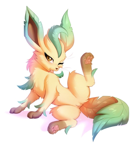 2019 4_toes amber_eyes arm_markings brown_body brown_eyes brown_fur brown_markings brown_pupils chest_tuft digital_media_(artwork) eeveelution feet female feral fur genitals green_body green_skin green_tail hi_res hioshiru leaf leaf_ears leaf_tail leafeon leg_markings licking looking_at_viewer markings multicolored_body multicolored_fur one_eye_closed pawpads paws pink_pawpads pink_pussy pokemon_(species) presenting presenting_pussy pseudo_hair pupils pussy quadruped raised_leg seductive self_lick shadow simple_background socks_(marking) solo spread_legs spreading tan_body tan_fur toes tongue tongue_out tuft two_tone_body two_tone_fur video_games whiskers white_background wink // 1166x1280 // 74.9KB