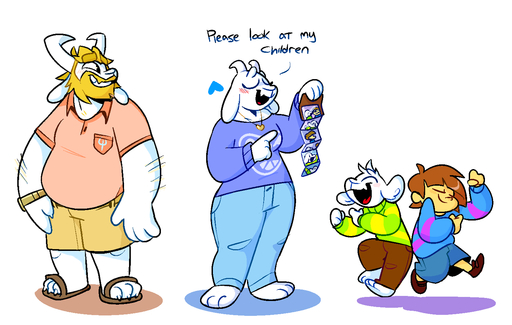 <3 adopted adopted_son anthro asgore_dreemurr asriel_dreemurr barefoot beard blonde_hair boss_monster bovid caprine child clothing dancing delta_rune_(emblem) facial_hair family father father_and_child father_and_son feet female fur group hair horn human long_ears male mammal mature_anthro mature_female mature_male mother mother_and_child mother_and_son parent parent_and_child pixylbyte protagonist_(undertale) simple_background son stripes symbol toriel undertale video_games white_background white_body white_fur young // 1515x961 // 222.1KB