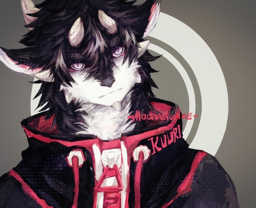 anthro clothing hoodie looking_at_viewer male moonagvaze sergal signature solo topwear white_eyes zipper // 834x679 // 219.6KB