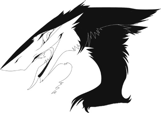 ambiguous_gender black_and_white black_body black_fur countershading creepy feral fur headshot_portrait insane looking_at_viewer mammal mick39 monochrome open_mouth portrait rain_silves sergal simple_background solo tongue tongue_out white_background white_eyes white_tongue // 520x368 // 29.9KB