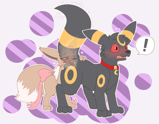 ! 2019 <3 ambiguous_gender anal black_body black_fur blush brown_body brown_fur collar duo eevee eeveelution emma_the_eevee fan_character female femaleambiguous feral feral_on_feral fur graedius_(artist) nintendo oral pokemon pokemon_(species) qwazzy ribbons rimming sex surprise tongue tongue_out umbreon video_games // 1050x818 // 255.0KB