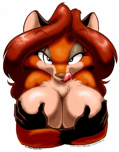 2001 anthro bedroom_eyes big_breasts breasts bust_portrait canid canine covering covering_self eric_schwartz female fox furafterdark licking licking_lips licking_own_lips looking_at_viewer mammal narrowed_eyes nude portrait seductive self_lick sheila_vixen solo tongue tongue_out // 800x1020 // 96.6KB