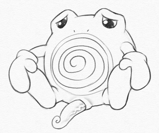 animal_genitalia erection genitals looking_at_viewer male monochrome mouthless nintendo penis pokemon pokemon_(species) poliwhirl presenting simple_background sitting solo spread_legs spreading tapering_penis traditional_media_(artwork) vein video_games white_background yaroul // 716x601 // 336.5KB