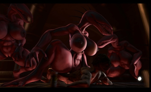 3d_(artwork) anthro big_breasts breasts digital_media_(artwork) duo female group group_sex humanoid larger_female male malefemale muscular red_body scp-939 sex sharp_teeth size_difference smaller_male teeth whitecrow // 1294x788 // 73.8KB