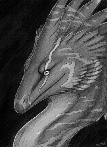 2019 ambiguous_gender digital_media_(artwork) dragon feathered_dragon feathers feral headshot_portrait hi_res keltaan monochrome portrait simple_background smile solo // 933x1280 // 818.0KB