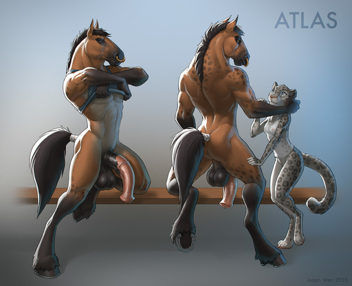 2015 abs animal_genitalia animal_penis anthro atlas_(jelomaus) back_muscles backsack balls biceps big_balls big_penis black_balls blue_eyes bottomless breasts brown_body brown_fur butt clothed clothing clothing_lift digital_media_(artwork) digitigrade draft_horse ear_piercing equid equine equine_penis facial_piercing felid female fur genitals gradient_background grey_body grey_fur group hair half-erect hi_res hooves horse interspecies larger_male leopard leopard_spots male malefemale mammal medial_ring multiple_poses muscular muscular_male nipples nose_piercing nose_ring nude pantherine paws pecs penis piercing pose septum_piercing shirt shirt_lift side_view simple_background size_difference smaller_female snow_leopard spots spotted_body spotted_fur tail_wraps tank_top topwear undressing vein wraps zaush // 2560x2082 // 610.9KB