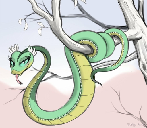 2021 blurred_background day detailed_background digital_media_(artwork) dreamworks evilymasterful female feral in_tree kung_fu_panda master_viper outside plant reptile scalie sky smile snake solo tongue tongue_out tree // 1038x903 // 108.8KB