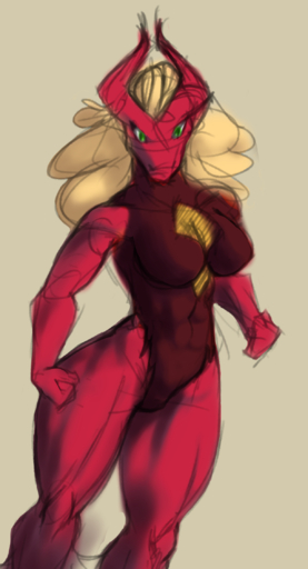 anthro artblush blaziken breasts female hi_res looking_at_viewer muscular muscular_anthro muscular_female nintendo pokemon pokemon_(species) sketch solo thick_thighs video_games // 1216x2248 // 1.5MB