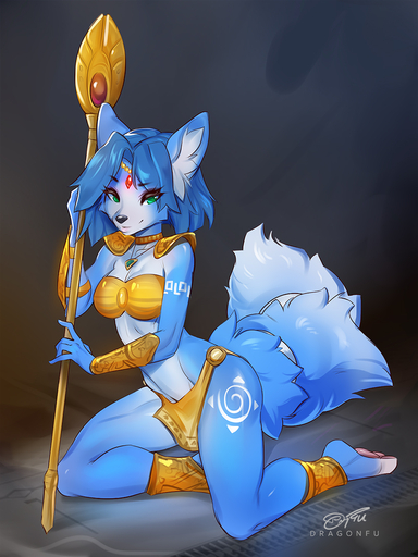 2020 3:4 anklet anthro armor barefoot big_tail biped black_eyebrows black_nose blue_body blue_fur blue_hair blue_tail bottomwear bra breasts canid canine clothed clothing digital_media_(artwork) dragonfu eyebrows eyelashes feet female fingers fluffy fluffy_tail fox front_view full-length_portrait fur gold_(metal) gold_jewelry green_eyes hair holding_object inner_ear_fluff jewelry kneeling krystal krystal's_staff loincloth long_hair long_tail looking_at_viewer mammal multicolored_body multicolored_fur necklace nintendo pawpads pendant pink_pawpads portrait pose shoulder_pads signature simple_background small_breasts smile solo staff star_fox tail_jewelry tail_ring toes tuft two_tone_body two_tone_fur underwear vambraces video_games white_body white_fur yellow_bottomwear yellow_bra yellow_clothing yellow_loincloth yellow_underwear // 825x1100 // 474.1KB