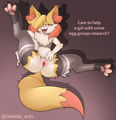 absurd_res anus bow_ribbon braixen canid canine chest_tuft claws clothing cropped_tank_top eyewear fangs female fur genitals glasses hair hair_over_eye hi_res ineedanaccount legwear mammal one_eye_obstructed one_leg_up orange_body orange_fur pawpads pokemon_(species) pussy raised_leg red_eyes ribbons simple_background solo spread_legs spread_pussy spreading spreading_self stockings text tongue tongue_out tuft video_games white_body white_fur yellow_body yellow_fur // 2730x2817 // 7.4MB