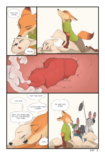 after_sex animal_genitalia animal_penis anthro anthro_on_anthro anthro_penetrated anthro_penetrating anthro_penetrating_anthro arctic_fox bodily_fluids bottomwear canid canine canine_penis clothing color_edit colored comic cum cum_inside dialogue digital_media_(artwork) edit english_text erection female female_penetrated fox genital_fluids genitals group hi_res internal ittybittykittytittys jack_savage judy_hopps knot knotting lagomorph leporid male malefemale male_penetrating male_penetrating_female mammal nick_wilde pants penetration penis rabbit red_fox sex shirt skye_(zootopia) speech_bubble text topwear vulpes // 1452x2160 // 1.1MB