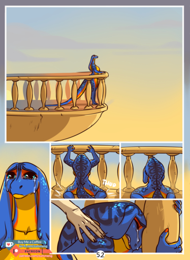 2019 anthro blue_eyes bodily_fluids breasts cobra comic crying digital_media_(artwork) duo emotional female hi_res nipples nude onomatopoeia reptile scalie snake sound_effects tears text url zaphira_(zummeng) zummeng // 1169x1600 // 838.5KB