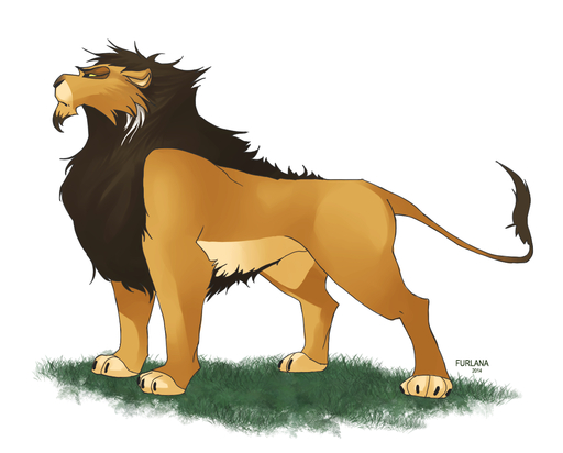 2014 ahadi beard disney facial_hair felid feral fur furlana grass hair lion male mammal pantherine plant simple_background solo standing the_lion_king white_background // 1171x942 // 436.8KB