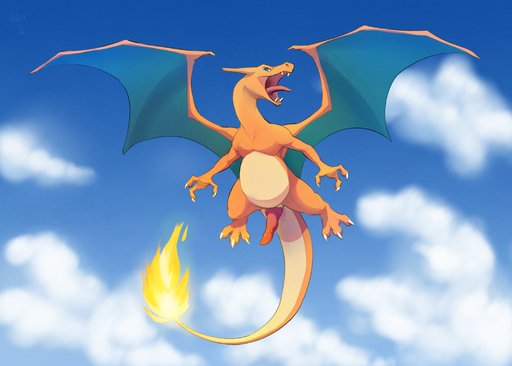 2016 3_toes action_pose animal_genitalia animal_penis barefoot big_penis biped blue_eyes charizard claws cloud day digital_media_(artwork) erection fangs feet feral fire flaming_tail flying front_view genitals hi_res male membrane_(anatomy) membranous_wings nawka nude open_mouth outside penis pink_tongue pokemon_(species) pose red_penis roaring scalie sharp_teeth sky solo tapering_penis teeth toe_claws toes tongue tongue_out video_games wings // 2100x1500 // 2.1MB