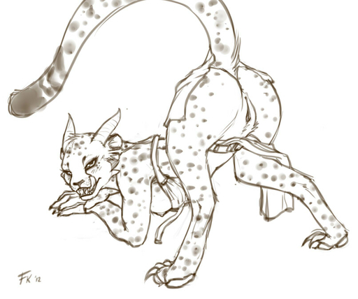 2012 anthro anus biped black_and_white blush breasts butt charr cheetah claws clothed clothing digital_drawing_(artwork) digital_media_(artwork) felid feline female fluff-kevlar fur genitals guild_wars hair hindpaw horn inviting licking licking_lips looking_at_viewer mammal mihari monochrome nipples open_mouth paws polka_dots presenting pussy raised_tail self_lick simple_background sketch skimpy solo spots teeth tongue tongue_out video_games white_background // 806x674 // 95.6KB
