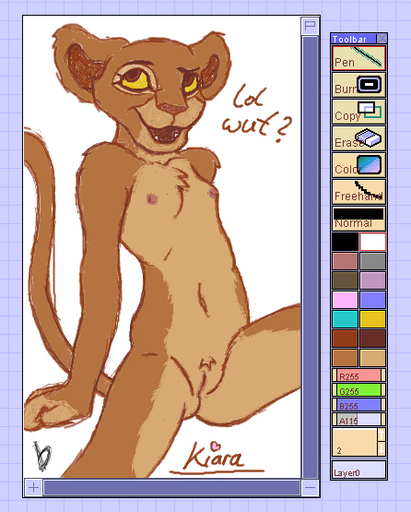 anthro anthrofied cub disney felid female genitals kiara lion lioness_set mammal nipples pantherine pussy simple_background solo the_lion_king thirteeenth white_background young // 446x555 // 194.6KB