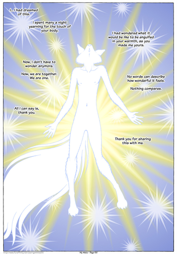 2017 5_fingers anthro barefoot canid canine comic english_text farin feet fingers fox fur geminisaint glittering hi_res light lol_comments male mammal nipples nude open_mouth silhouette sky standing star text white_body white_fur // 896x1280 // 289.7KB