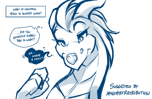 2019 ambiguous_gender blue_and_white conditional_dnp dialogue dragon duo english_text female feral half-closed_eyes horn lady_nora mask monochrome narrowed_eyes nervous neutral_(twokinds) possession scalie simple_background sketch smile solo_focus spirit text thought_bubble tom_fischbach twokinds webcomic webcomic_character western_dragon white_background // 1513x985 // 362.8KB
